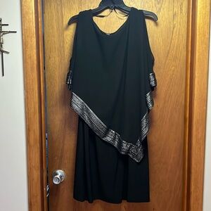 Black dress worn once made by SLNY size 18